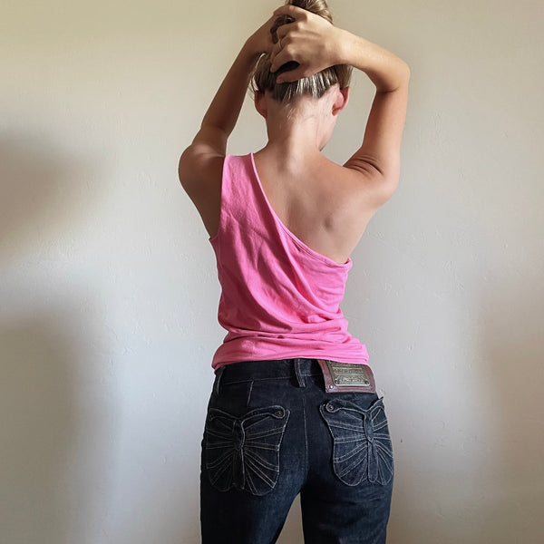 Chic Pink Vintage Top