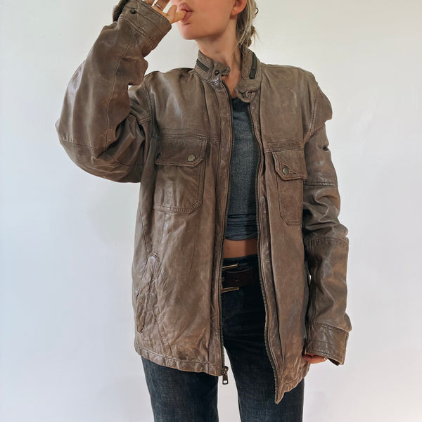 Vtg Lamskin Jacket