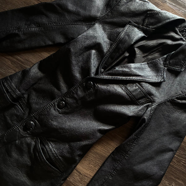 Sleek Vintage Leather Jacket
