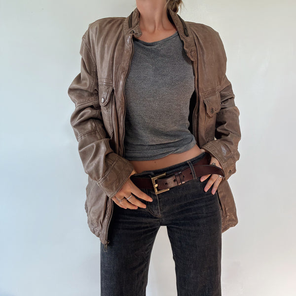 Vtg Lamskin Jacket