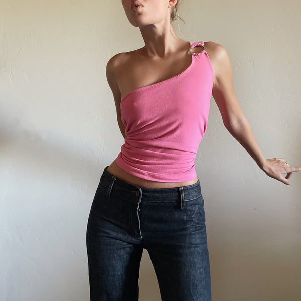 Chic Pink Vintage Top