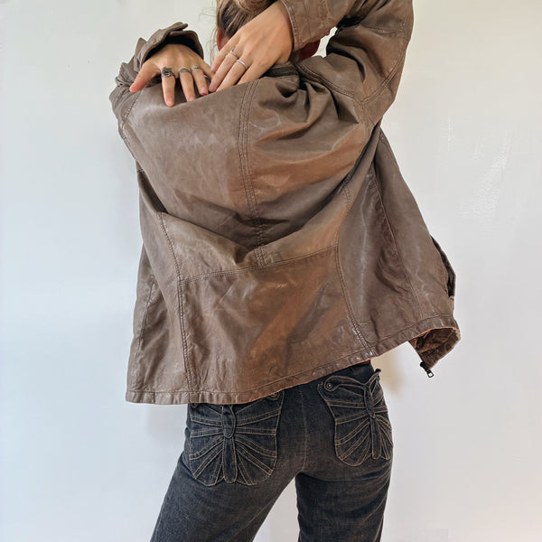 Vtg Lamskin Jacket
