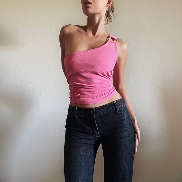 Chic Pink Vintage Top