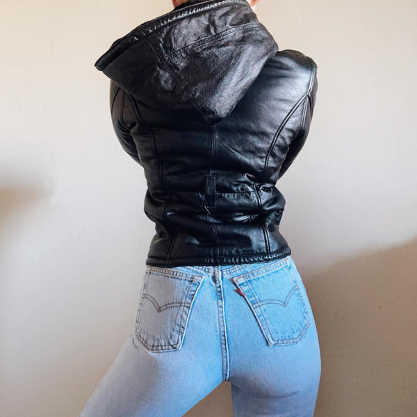 Vintage Petite Leather Jacket