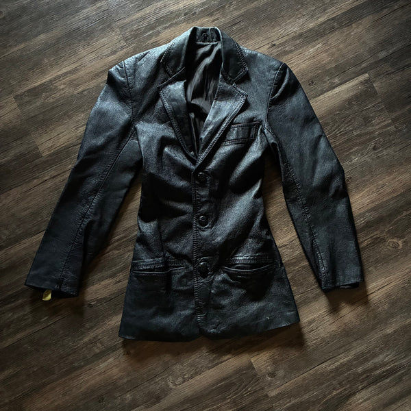 Sleek Vintage Leather Jacket