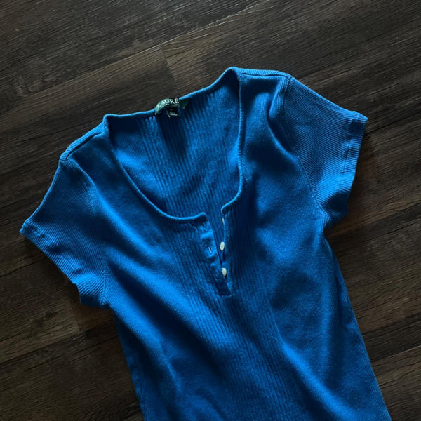 Beautiful Blue Vintage Ralph Lauren Top