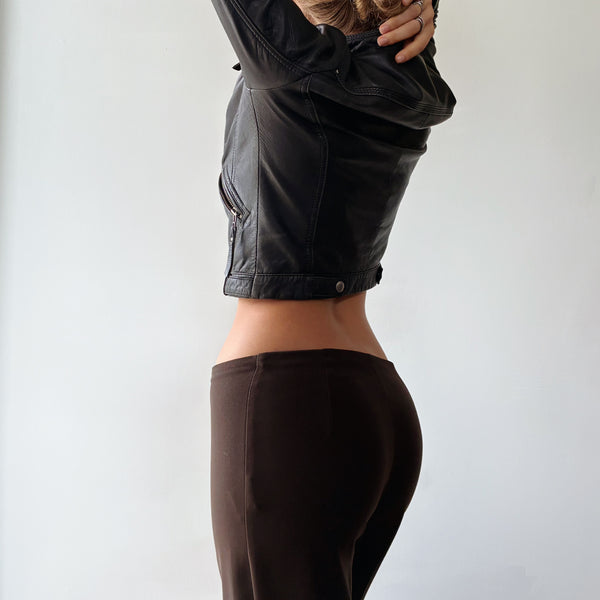 Chic Cocoa Brown Trousers