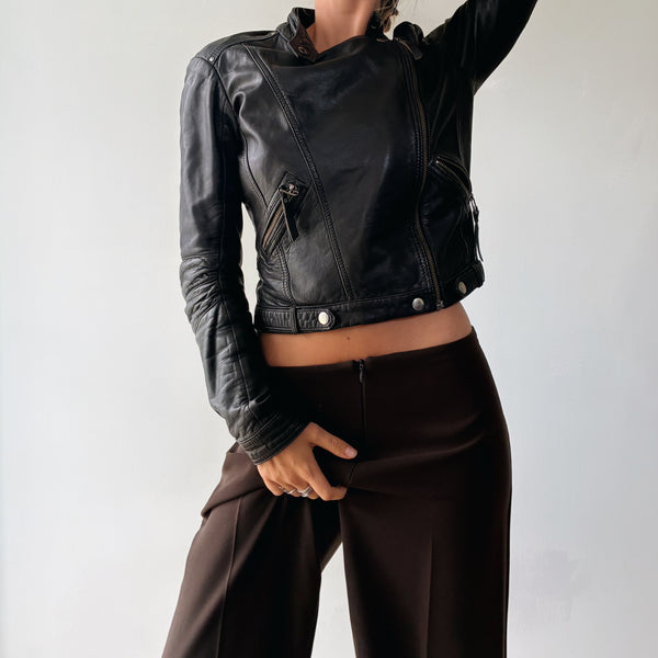 Chic Cocoa Brown Trousers
