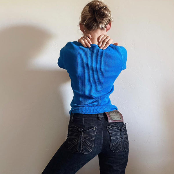 Beautiful Blue Vintage Ralph Lauren Top