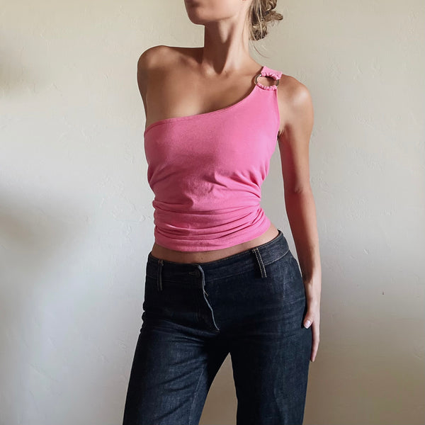 Chic Pink Vintage Top