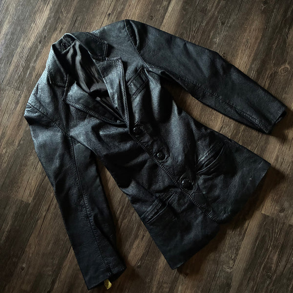 Sleek Vintage Leather Jacket