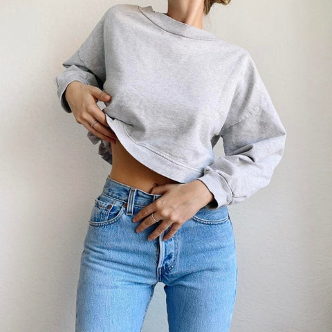 Vintage Cropped Moschino Sweatshirt