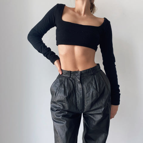 Gorgeous Vintage High Waisted Leather Pants
