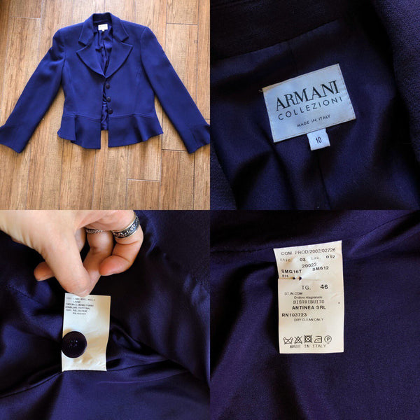 Chic Vintage Wool Armani Blazer