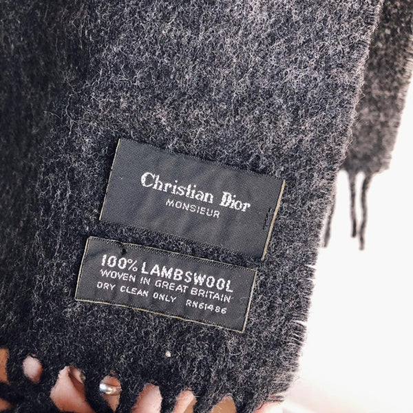 Vintage wool Dior scarf