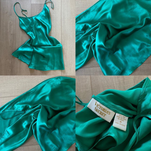 90’s Silk Emerald Green VS Slip