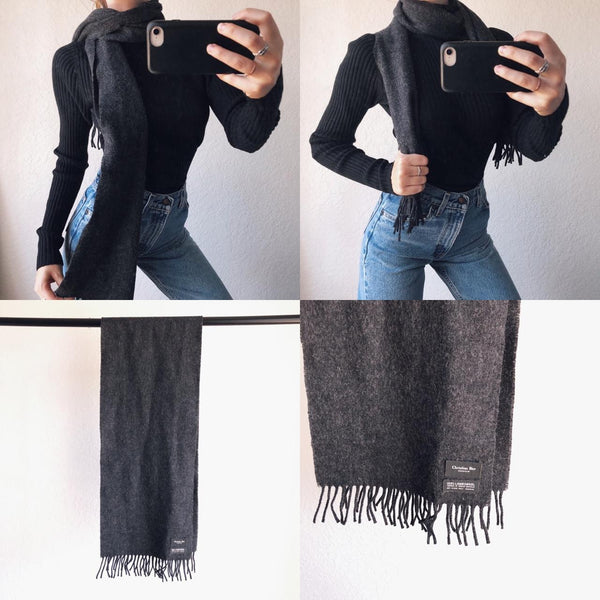 Vintage wool Dior scarf