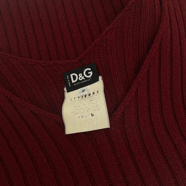 Maroon Wool Dolce Sweater