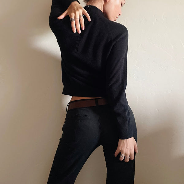 90’s Black Turtleneck