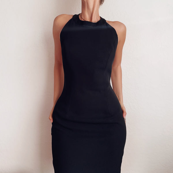 Vintage Backless Mini Dress