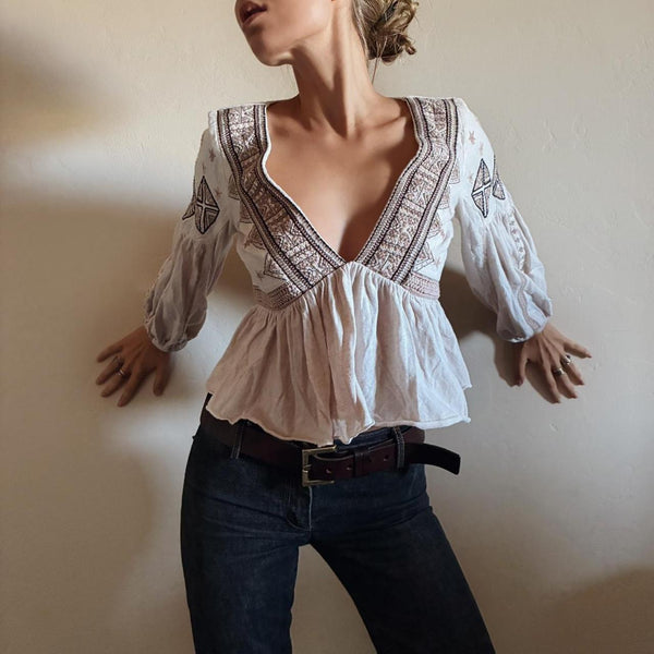 Vintage Bohemian Top