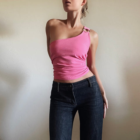 Chic Pink Vintage Top
