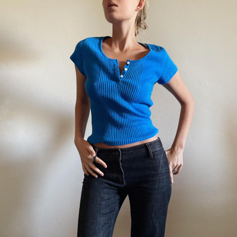 Beautiful Blue Vintage Ralph Lauren Top