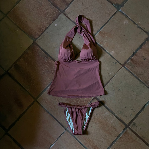 Vintage Chocolate Victoria Secret Swimsuit Set