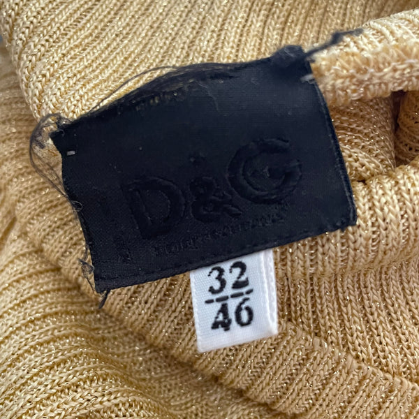 Vintage Gold Dolce and Gabbana Turtleneck