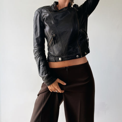 Chic Cocoa Brown Trousers
