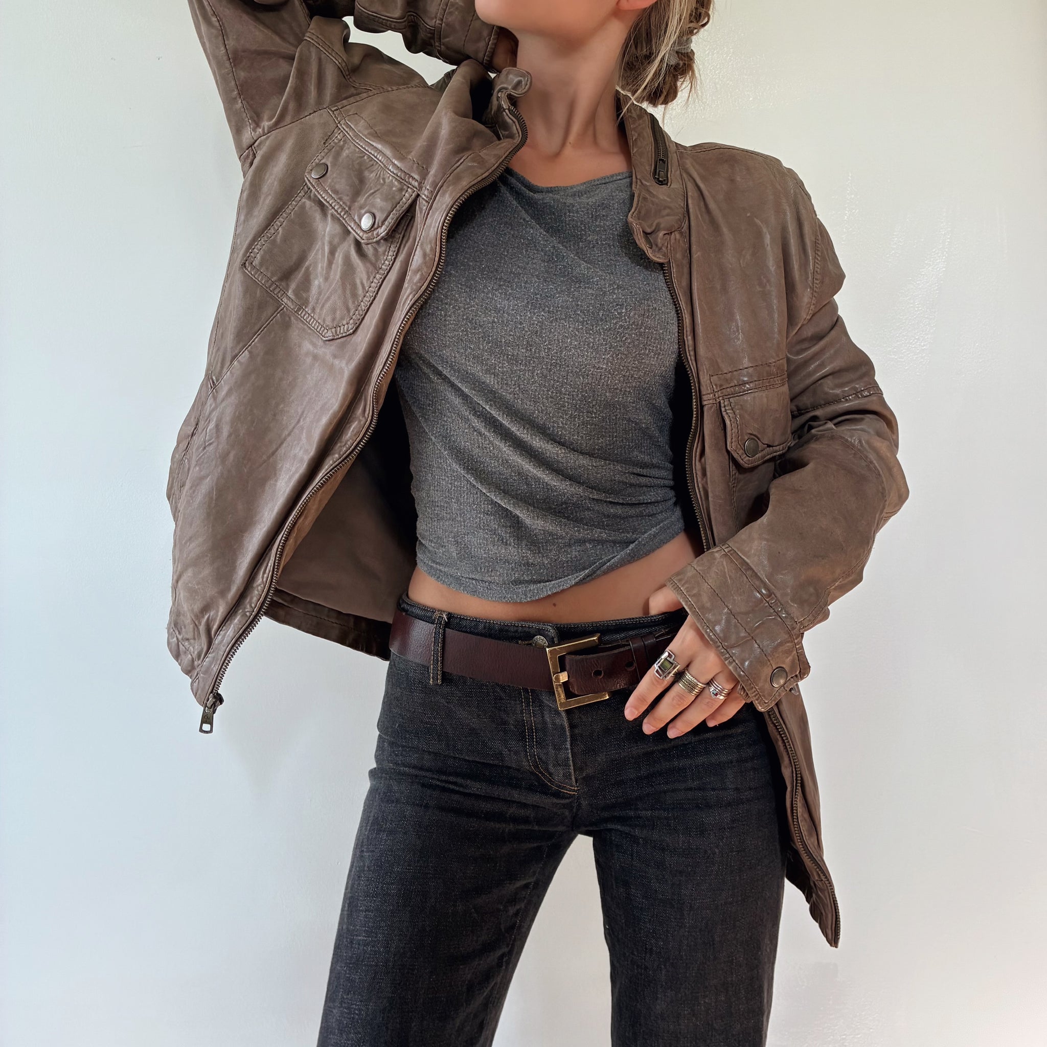 Vtg Lamskin Jacket