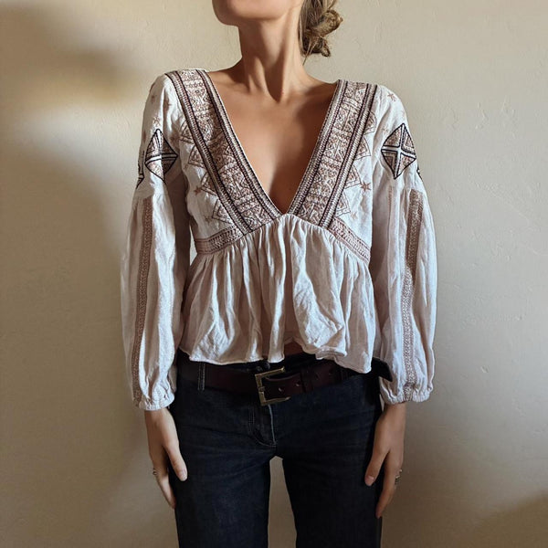 Vintage Bohemian Top