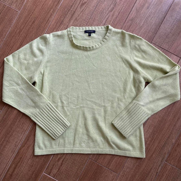 Mint Cashmere Silk Burberry Sweater