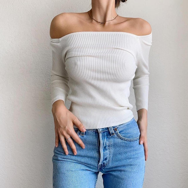 Vintage Ribbed Long Sleeve