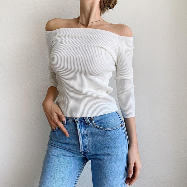 Vintage Ribbed Long Sleeve