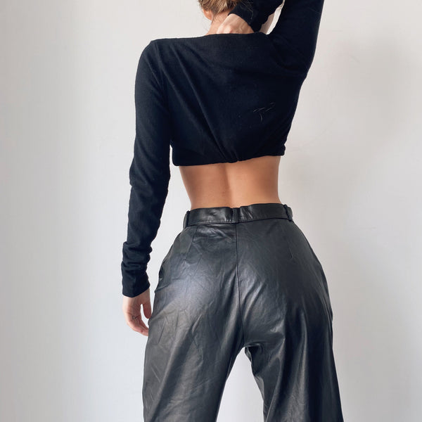 Gorgeous Vintage High Waisted Leather Pants