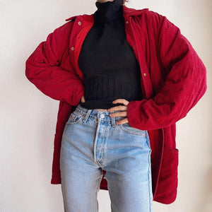 1970/80s Ruby Red Hèrmes Coat