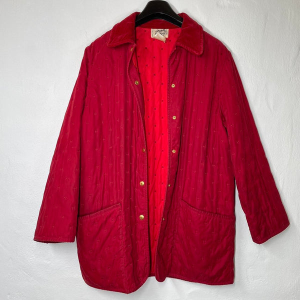 1970/80s Ruby Red Hèrmes Coat